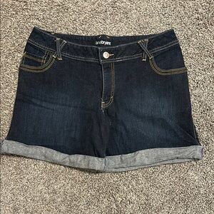 Lane Bryant Women's Black Denim Shorts